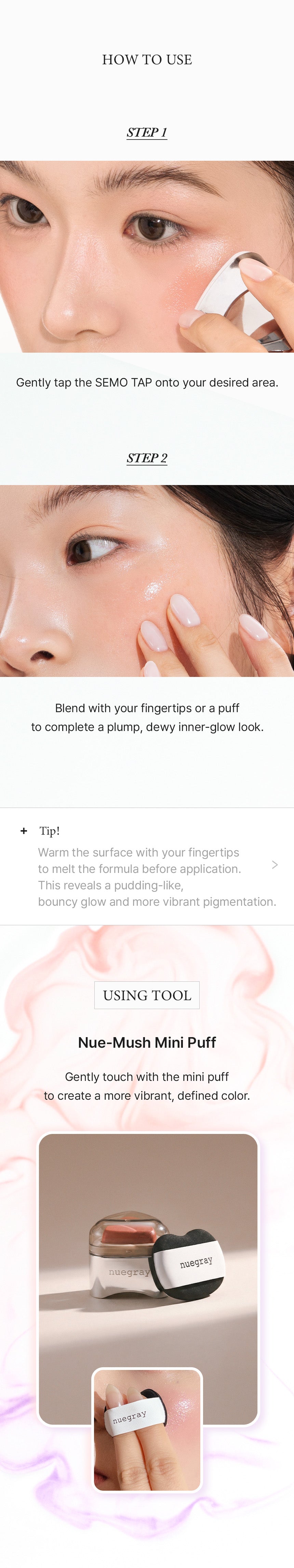 [Nuegray] Semo Tap Labial & Rubor #Tomato Tap 5.6g