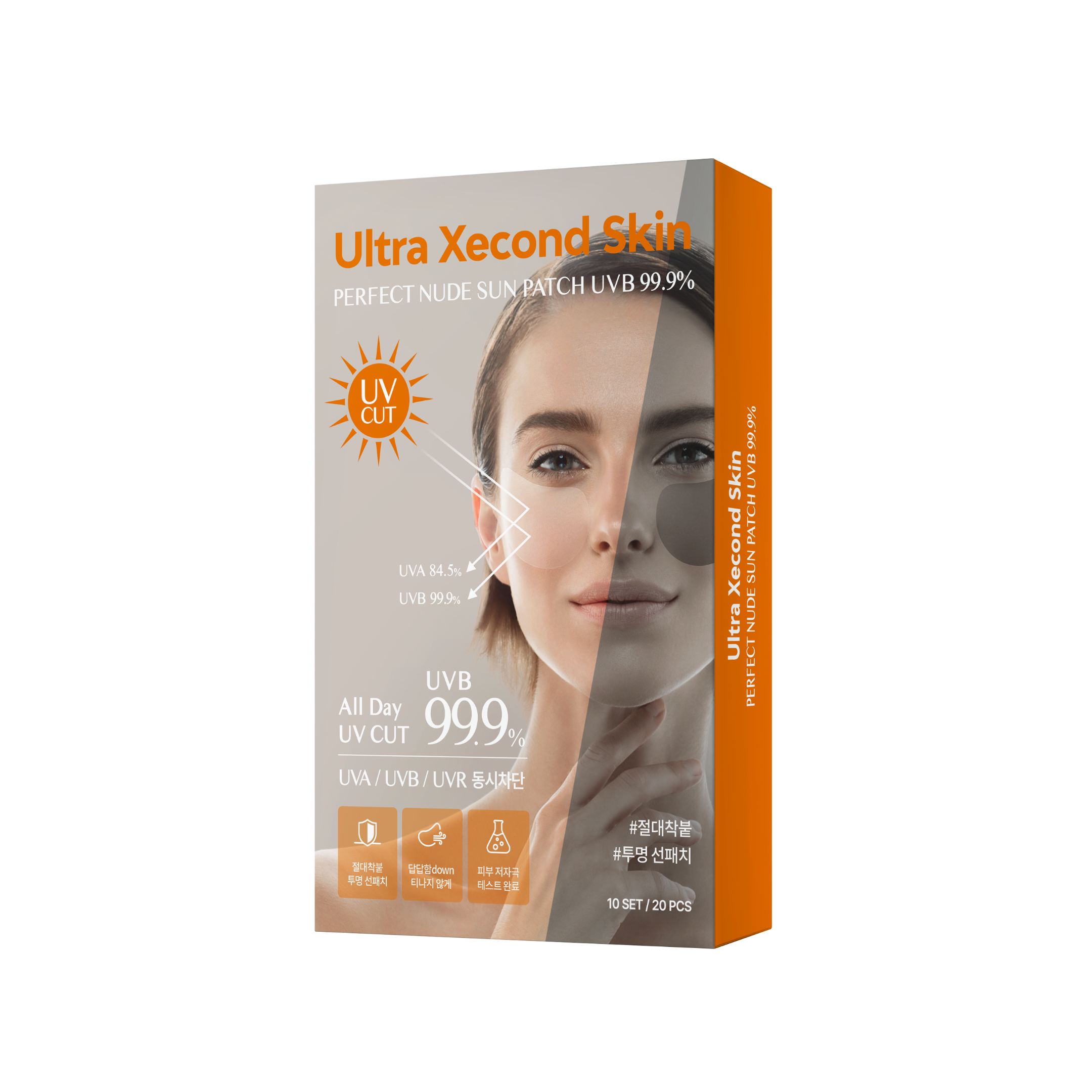 [Ultra Xecond Skin] Perfect Nude Sun Parche UVB 99.9%