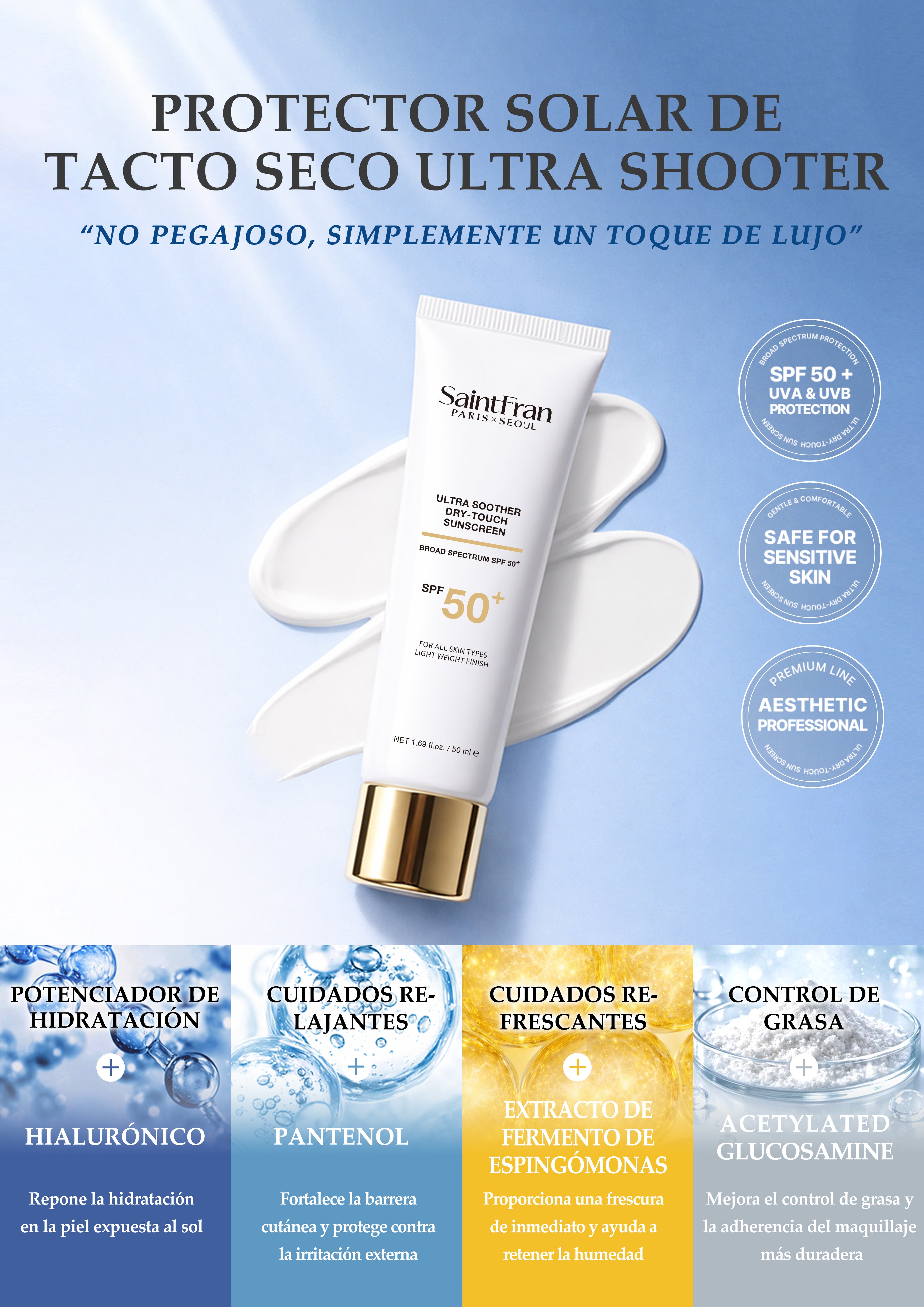 [Saintfran] Saintfran Soother Dry-Touch Protector Solar SPF50+ 50ml