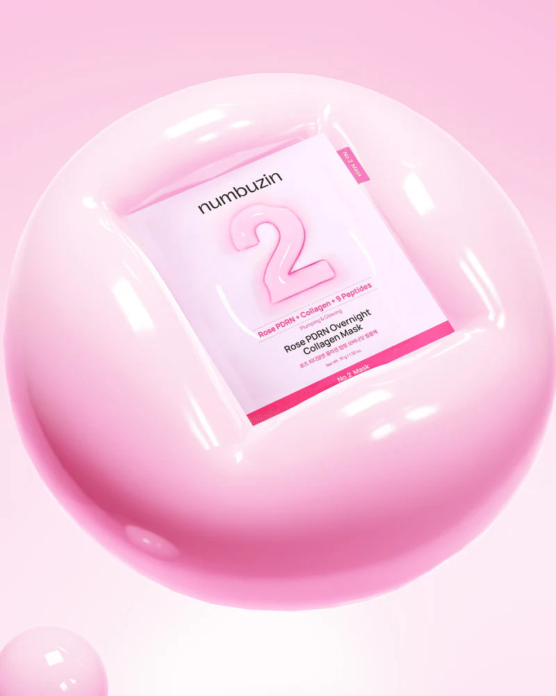 [Numbuzin] No.2 Rose PDRN Mascarilla de Colágeno Nocturna