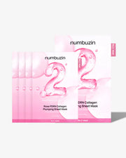 [Numbuzin] No.2 Rose PDRN Collagen Plumping Mascarilla en Lámina