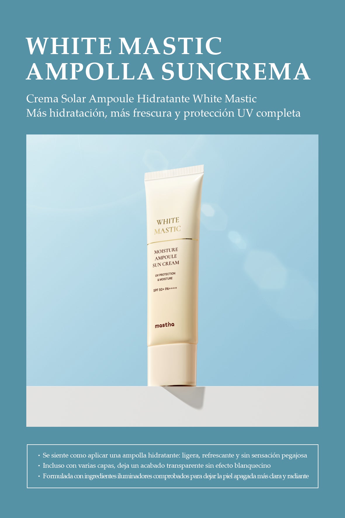 [Mastina] White Mastic Ampolla de Humedad Protector Solar 50ml