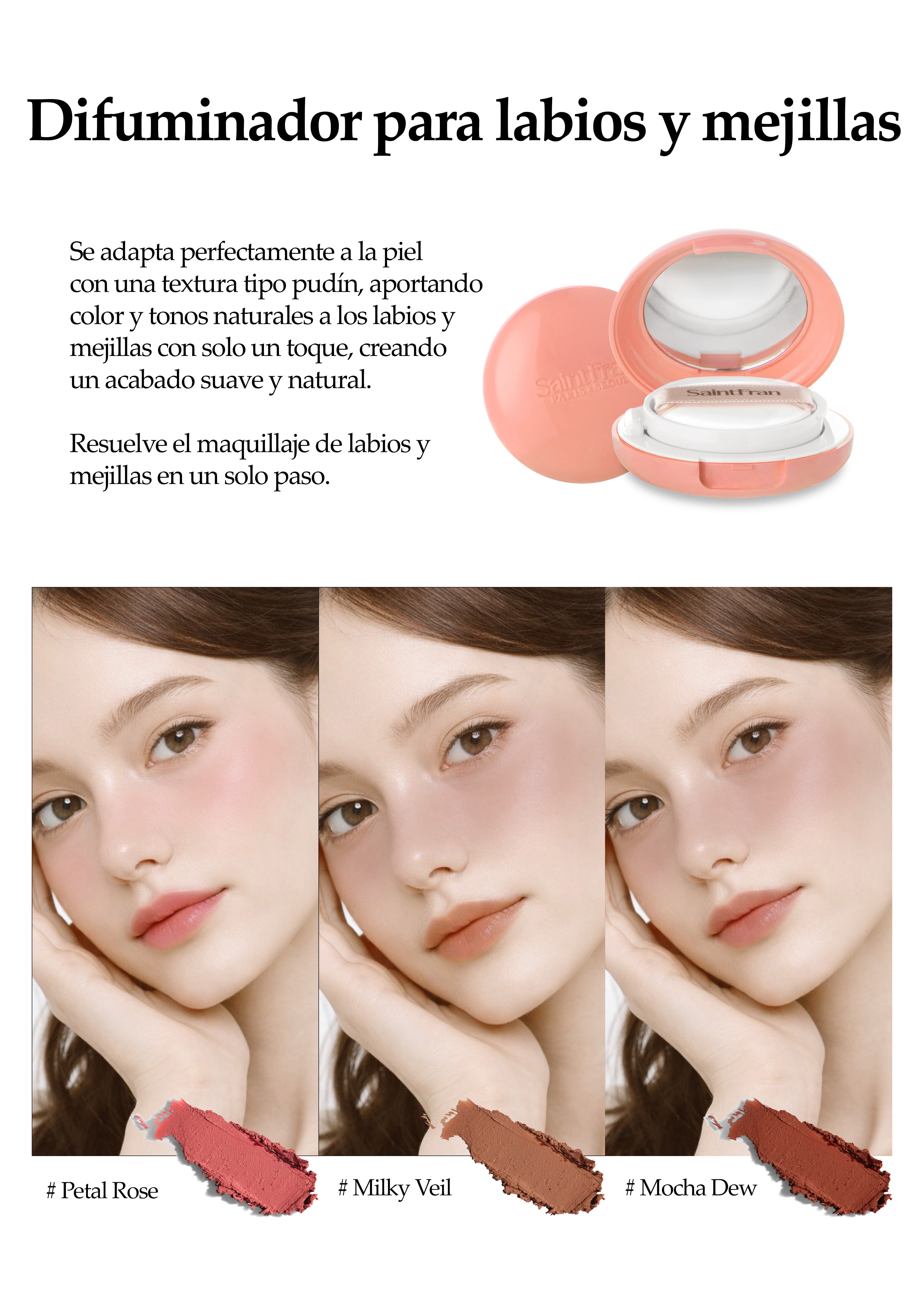 [Saintfran] Saintfran Treatment Labial And Rubor Mocha Dew 3g