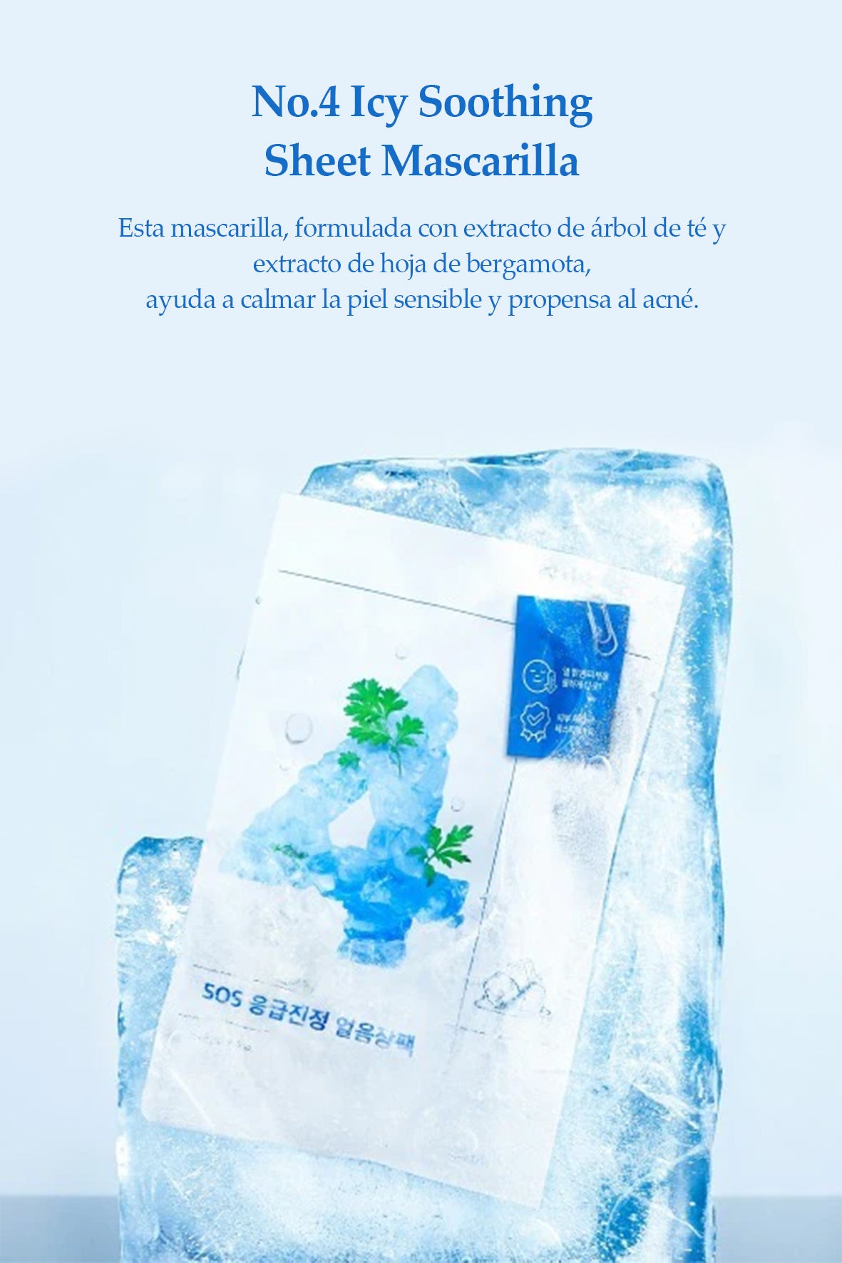 [Numbuzin] No.4 Icy Soothing Mascarilla en Lámina