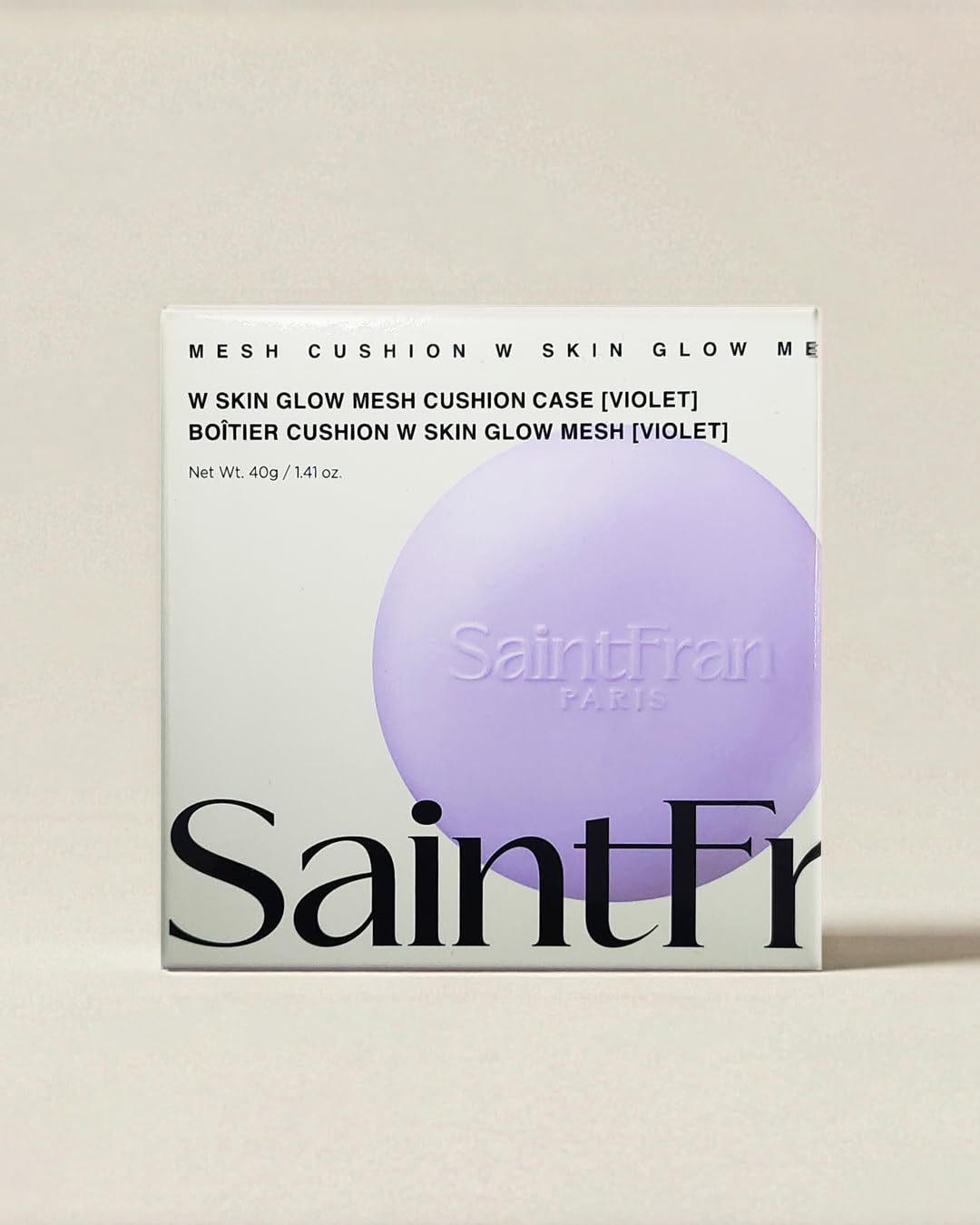 [Saintfran] Saintfran W Glow Base Cushion Malla Estuche Violeta