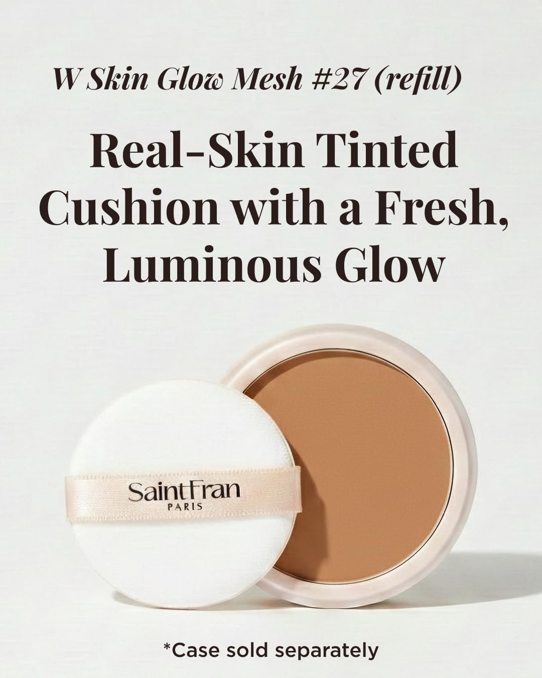 [Saintfran] Saintfran W Glow Base Cushion Malla 12g Tono 27 (Recarga)