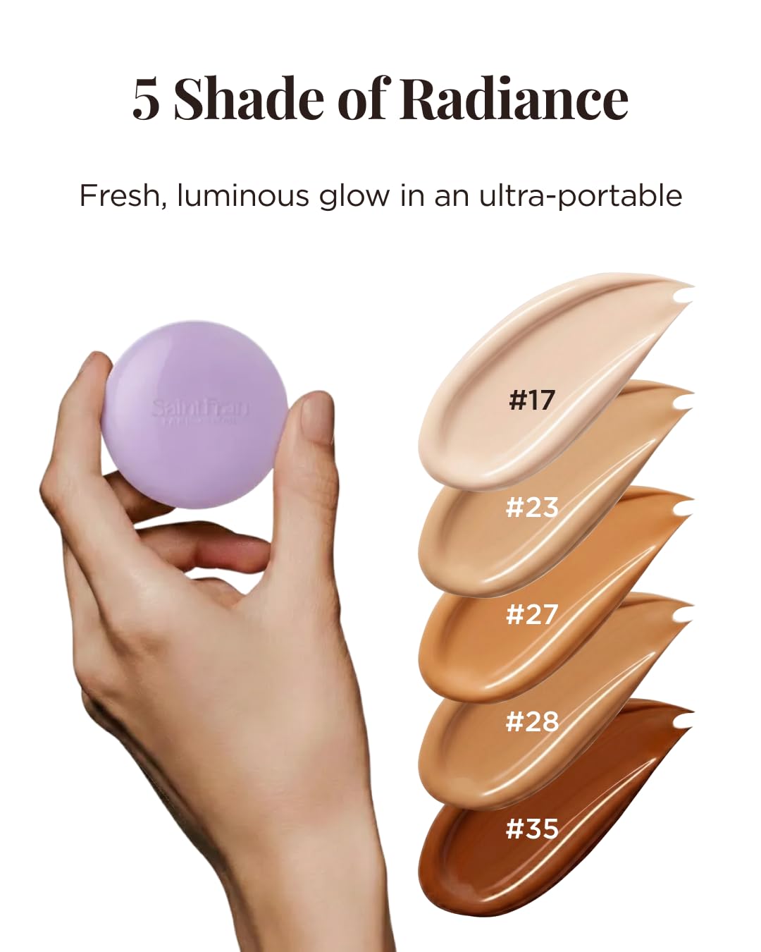 [Saintfran] Saintfran W Glow Base Cushion Malla 12g Tono 17 (Recarga)