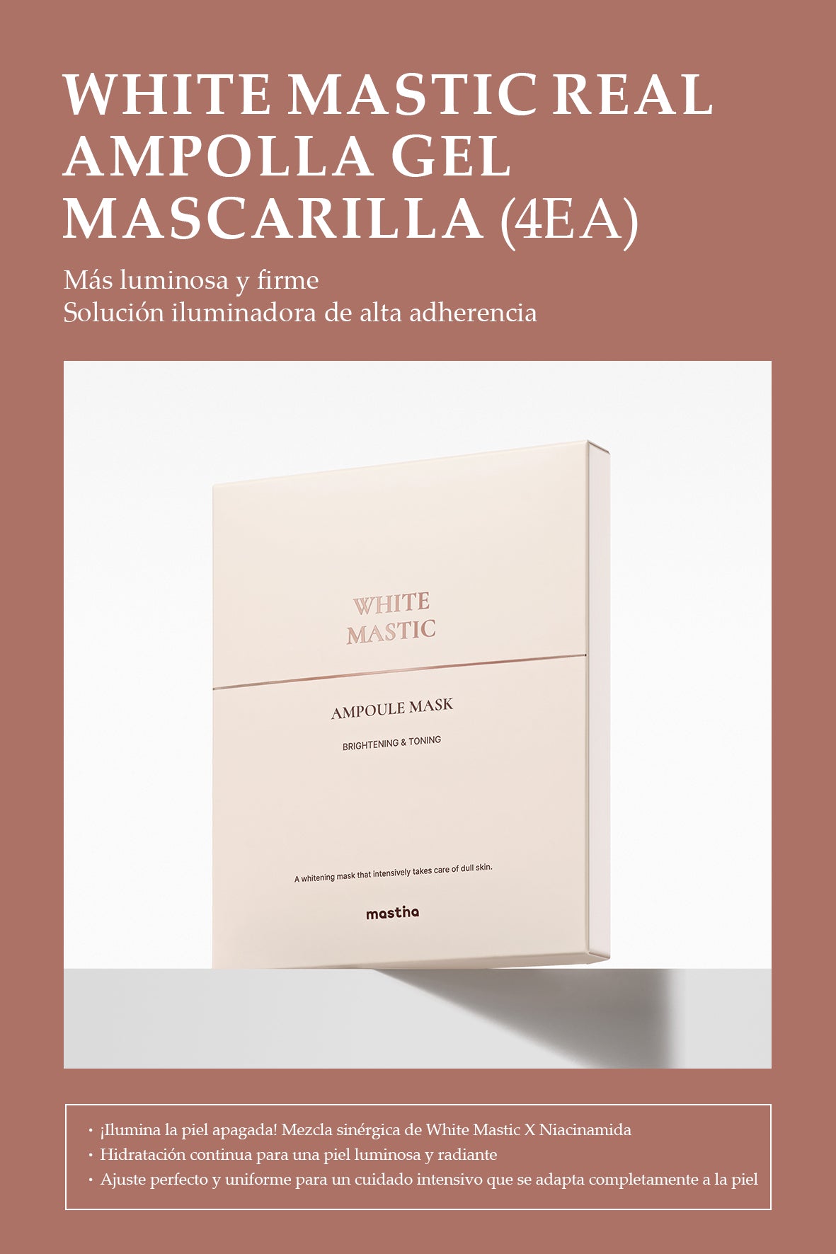 [Mastina] White Mastic Real Ampolla Gel Mascarilla 43g EA