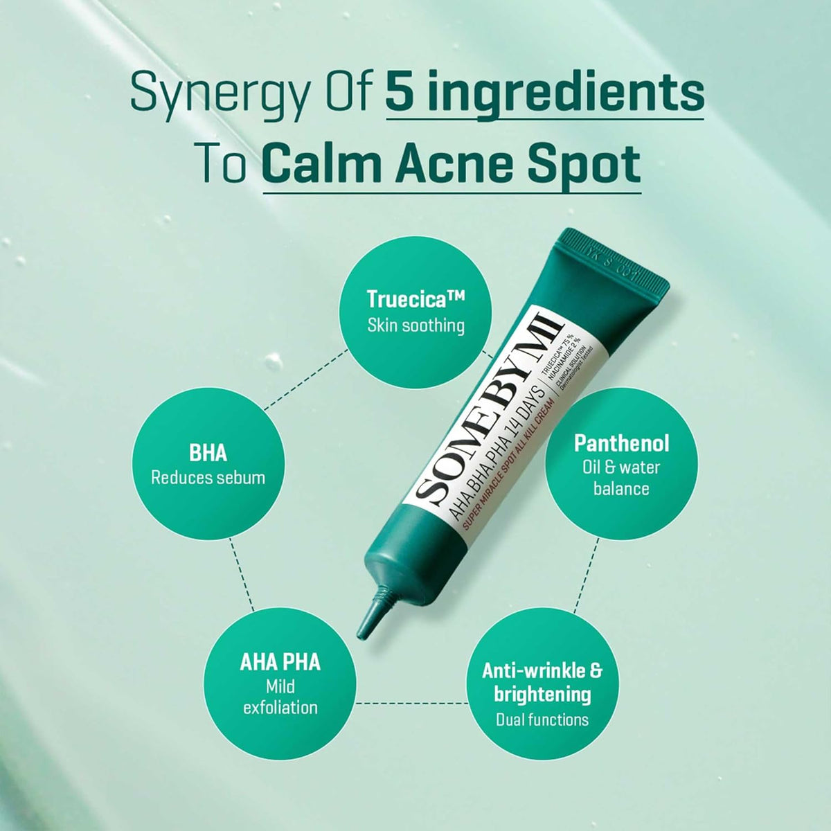 [SOMEBYMI] AHA.BHA.PHA Crema Milagrosa Super All Kill para Imperfecciones de 14 Días 30ml