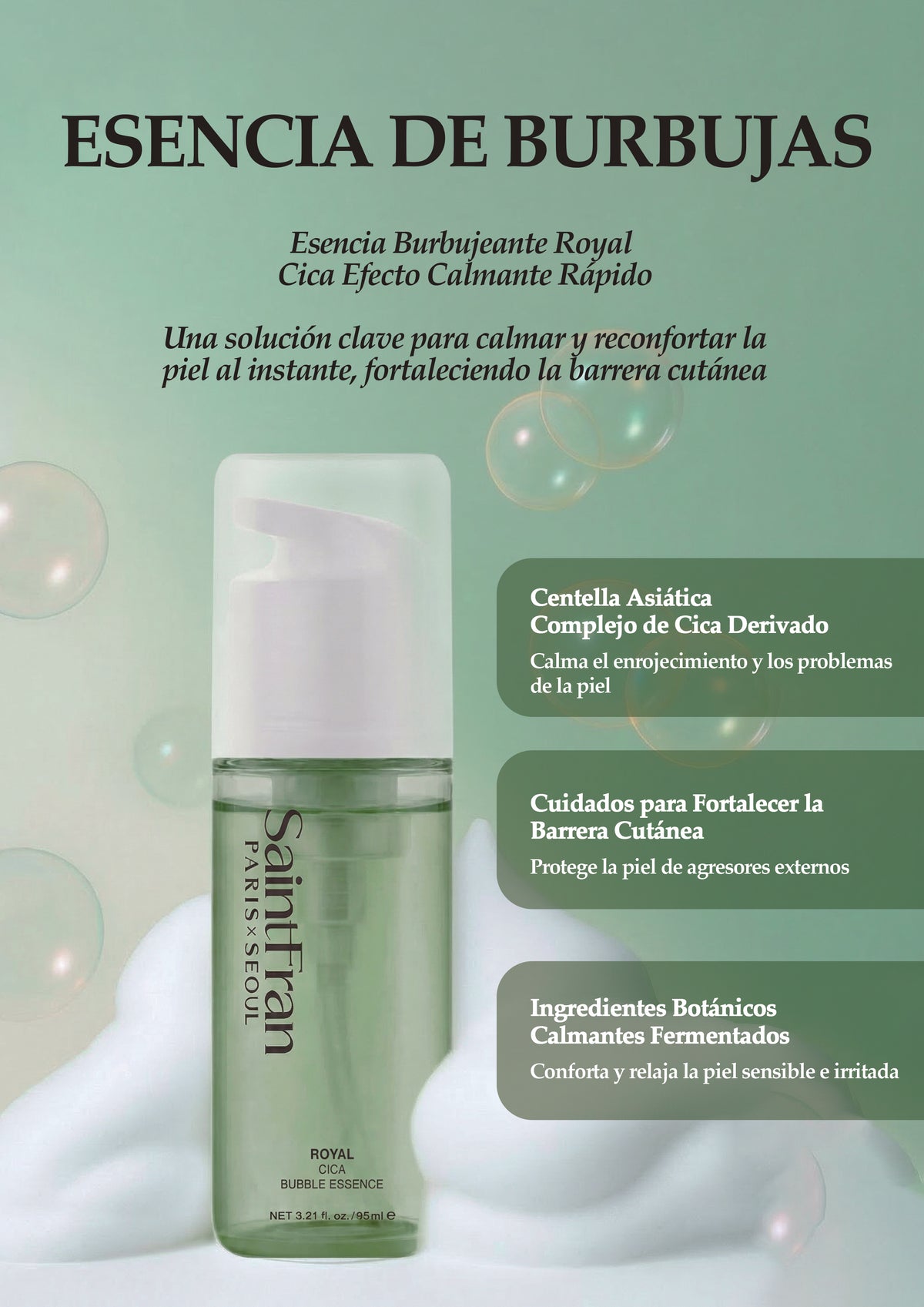 [Saintfran] Saintfran Royal Cica Bubble Esencia 30ml