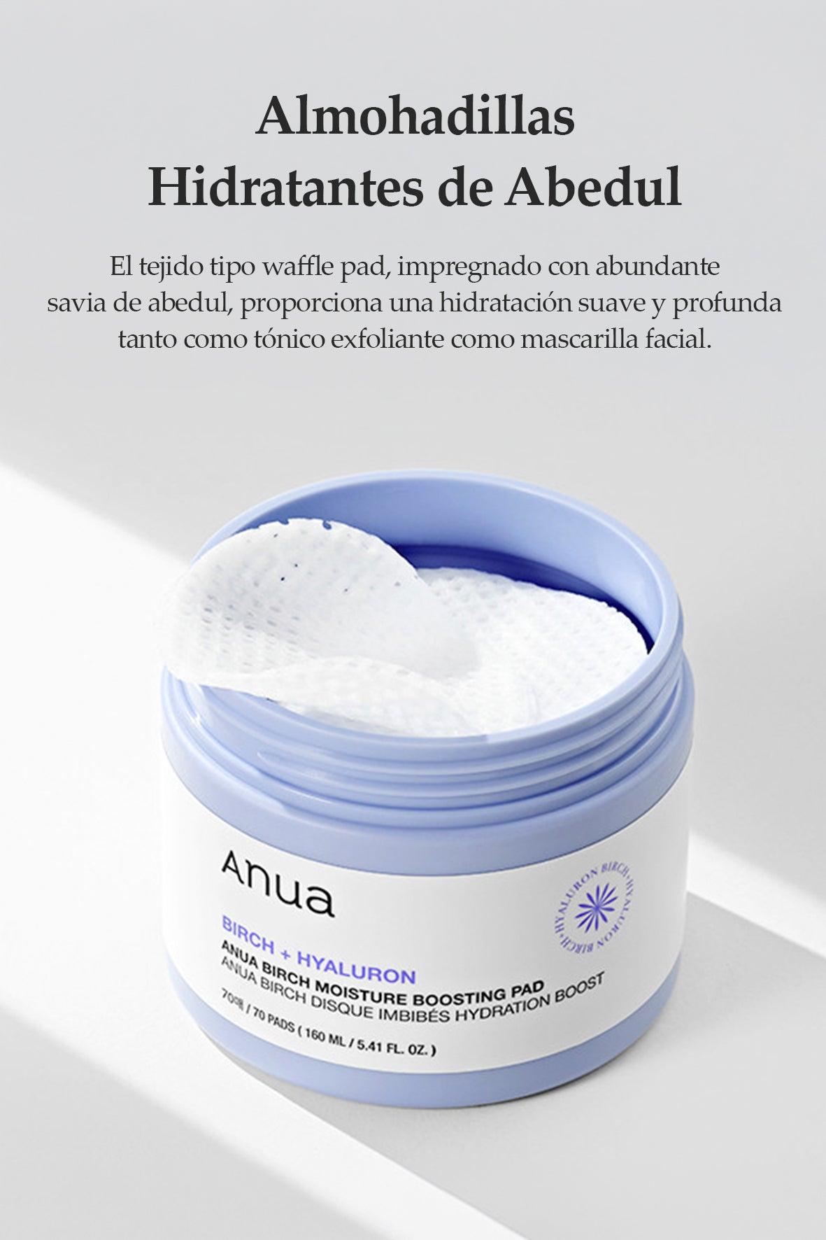 [ANUA] Almohadillas Hidratantes de Abedul 160ml