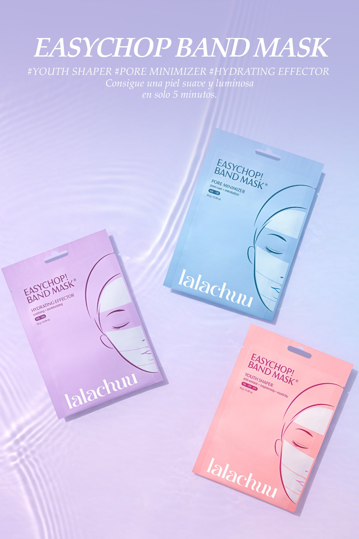 [LALACHUU] Easychop Band Mascarilla Box #Efector Hidratante (50g/20hojas)