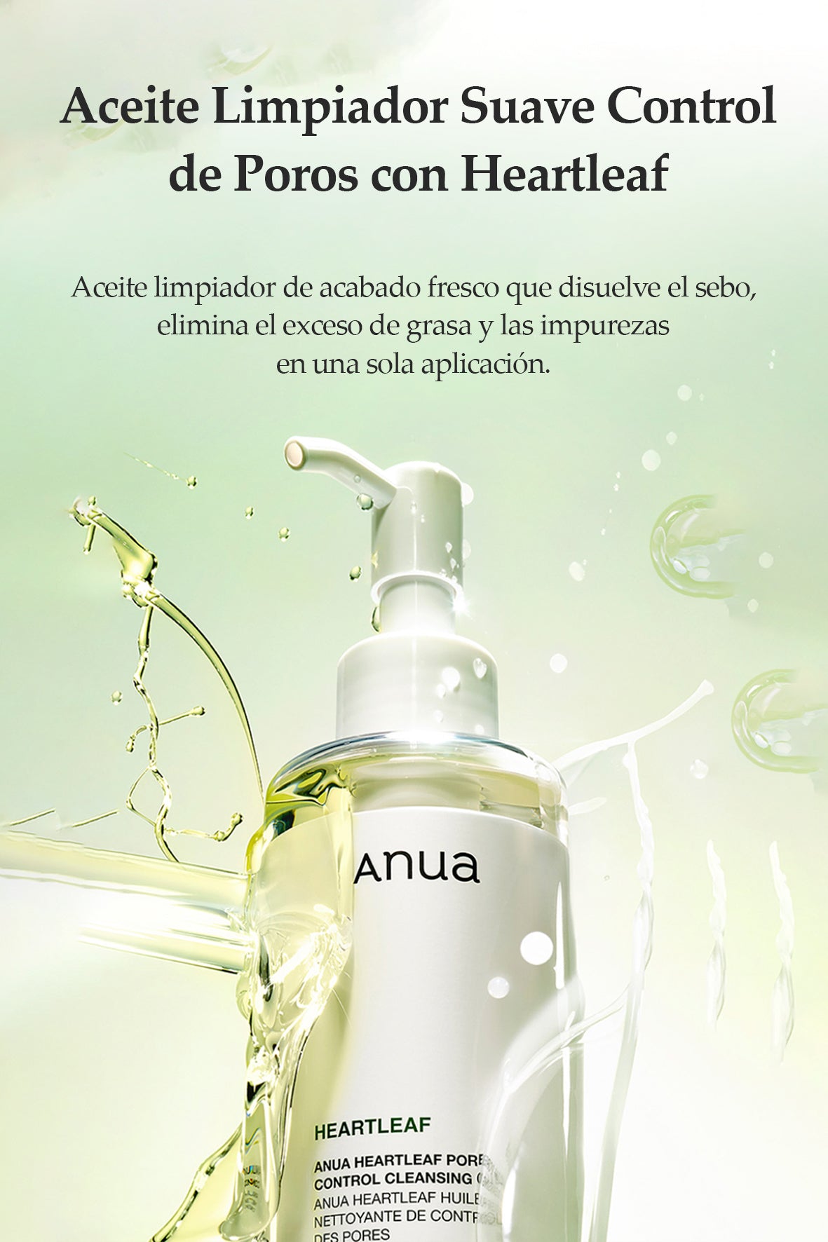 [ANUA] Aceite Limpiador Suave Control de Poros con Heartleaf 200ml