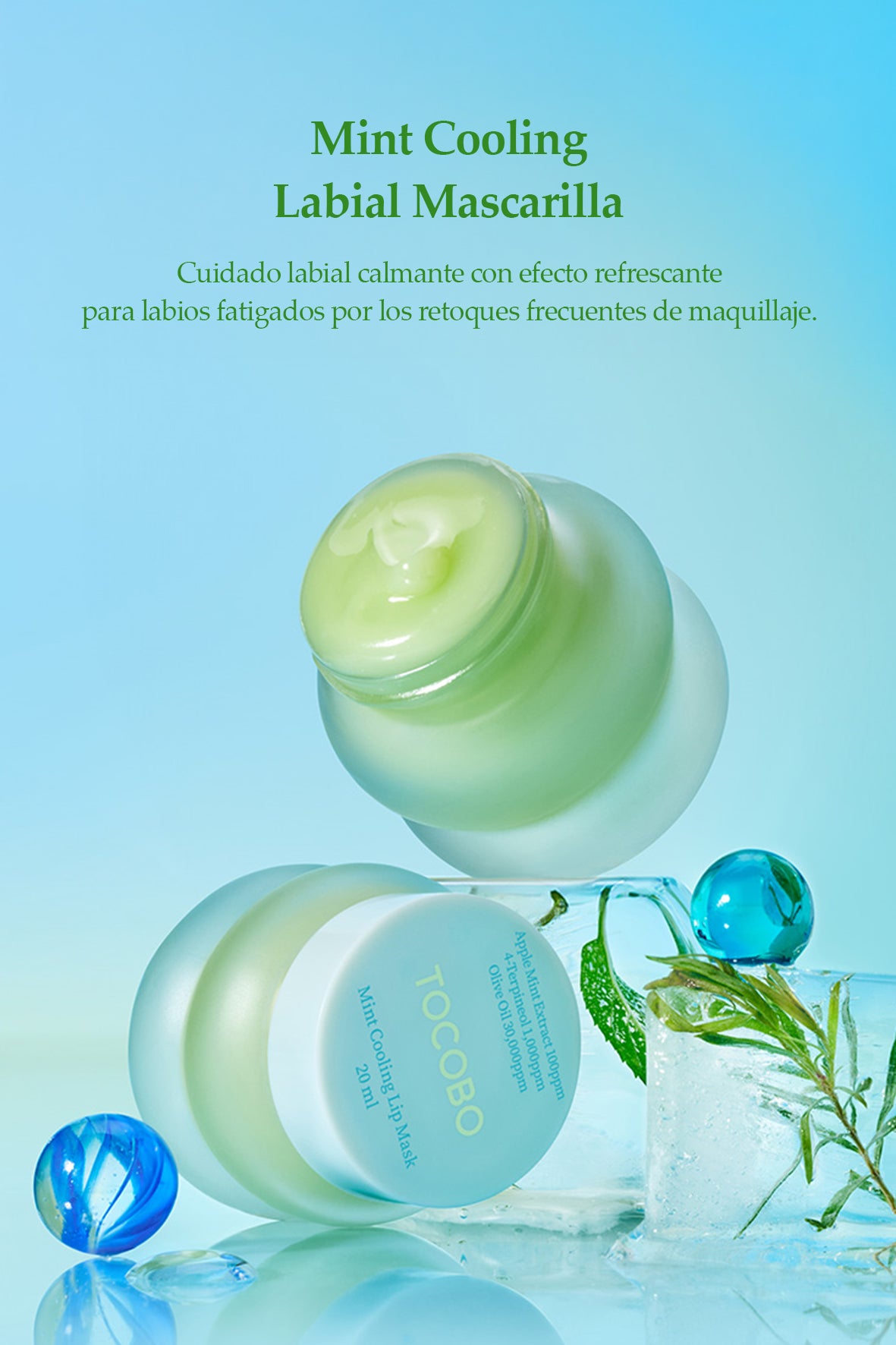 [TOCOBO] Mint Mascarilla Labial Refrescante 20ml
