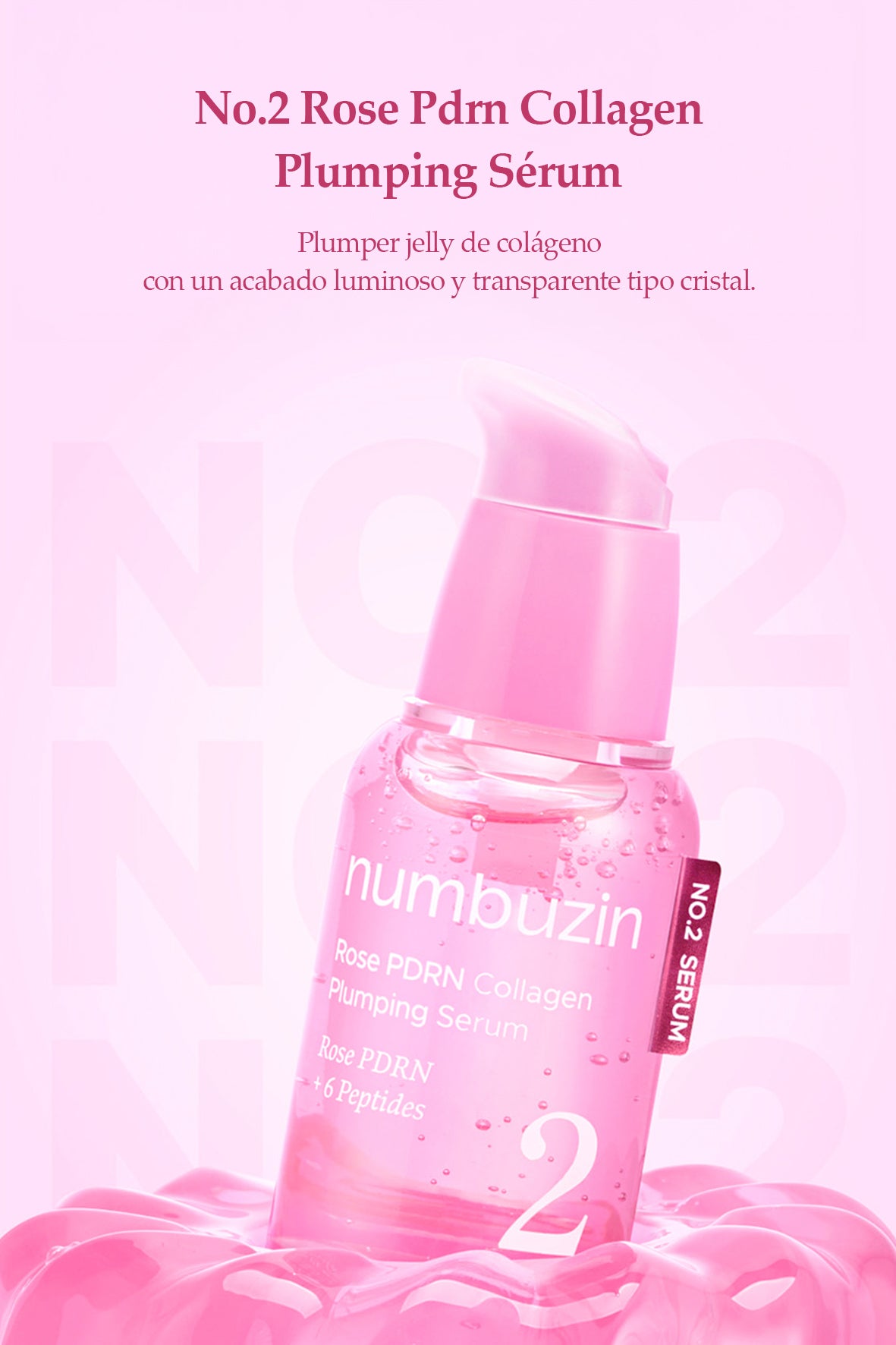 [Numbuzin] No.2 Rose PDRN Collagen Plumping Sérum 30ml