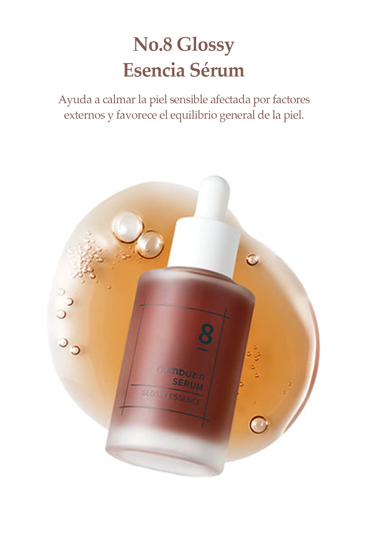 [Numbuzin] No.8 Glossy Esencia Sérum 50ml
