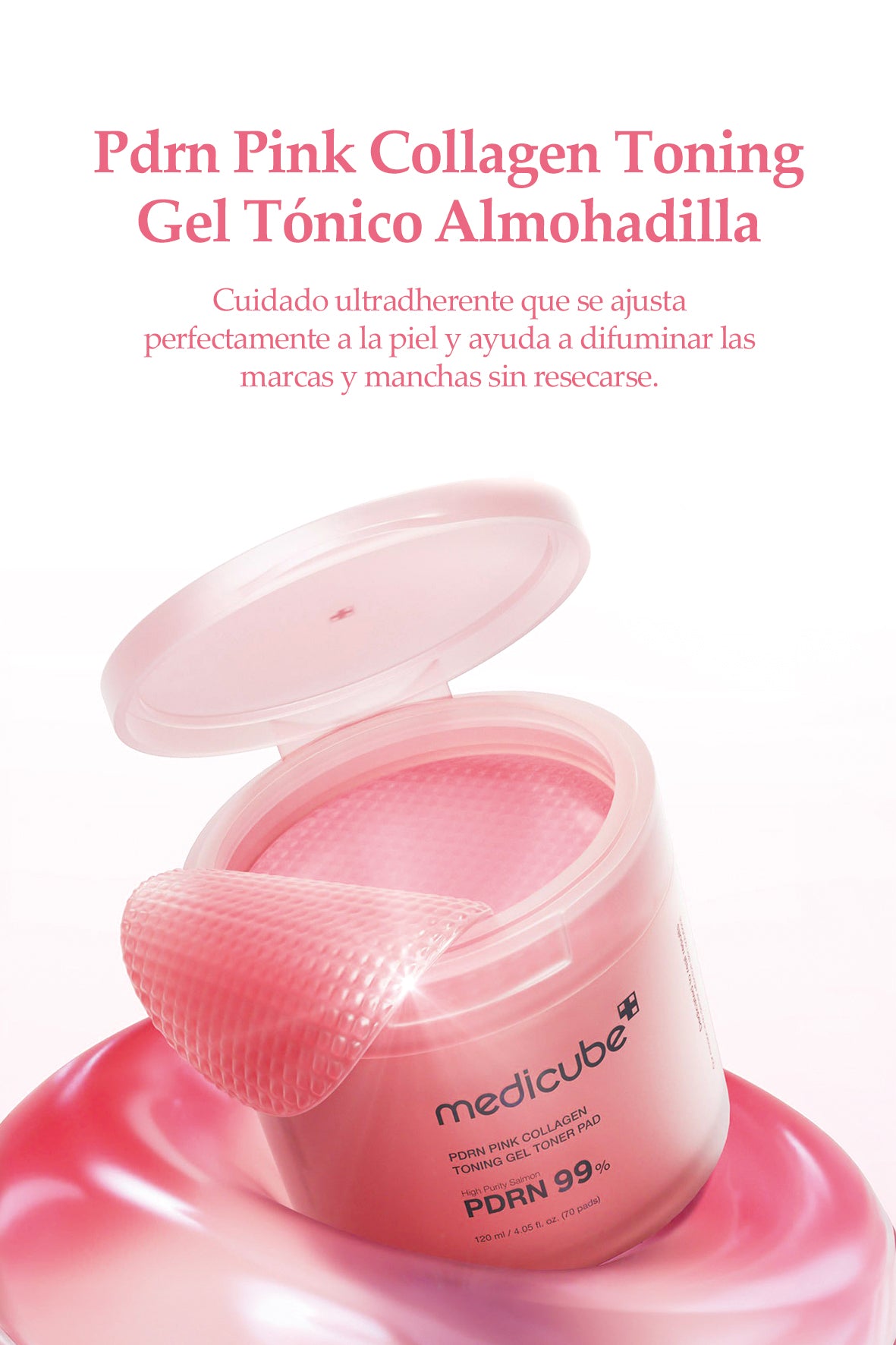 [Medicube] PDRN Pink Collagen Toning Gel Almohadilla 120ml