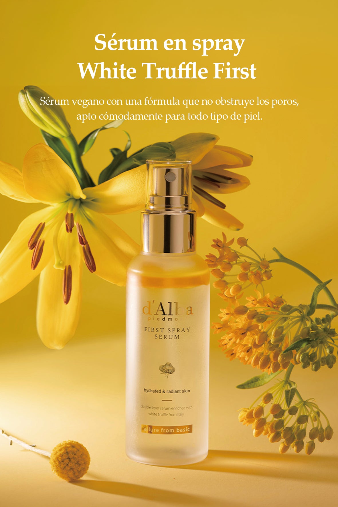 [d'Alba] White Truffle Sérum First Spray 100ml (Vegano)