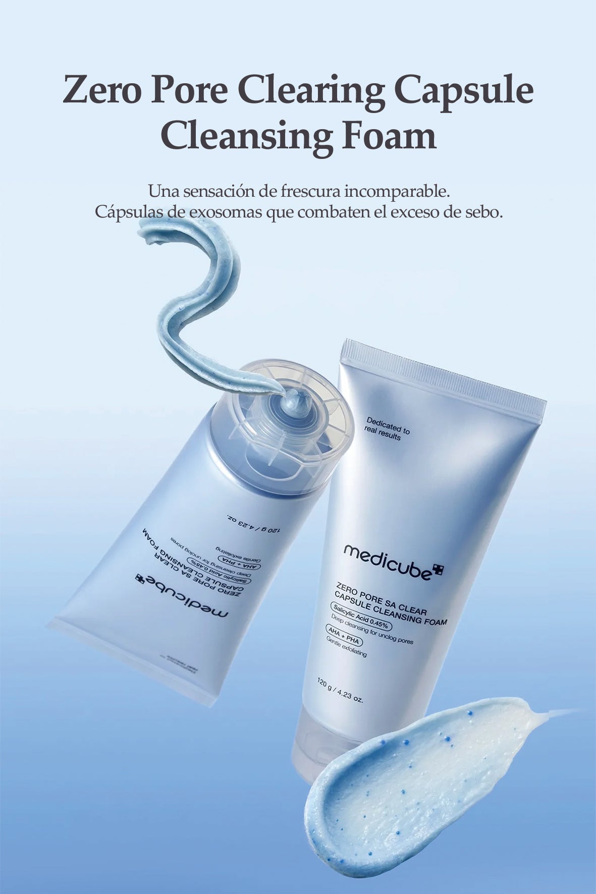 [Medicube] Zero Poros Espuma Limpiadora Clarificante 120g