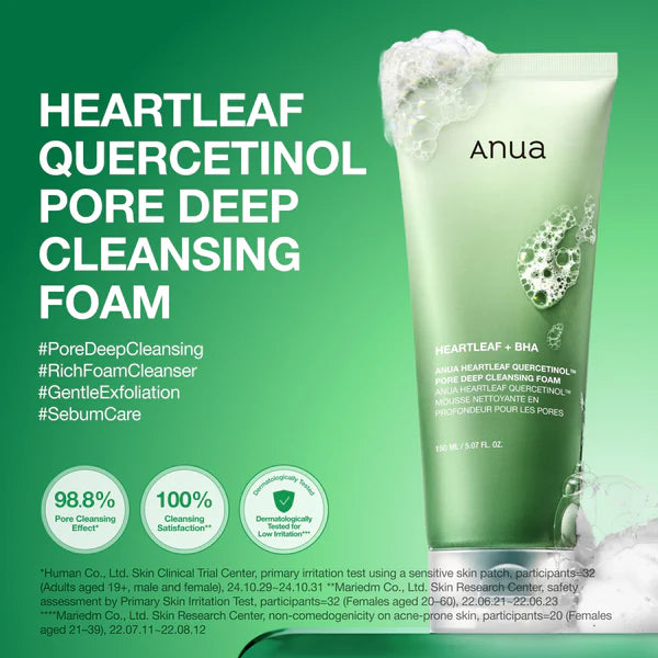 [ANUA] Heartleaf Quercetinol Pore Deep Cleansing Foam 150ml