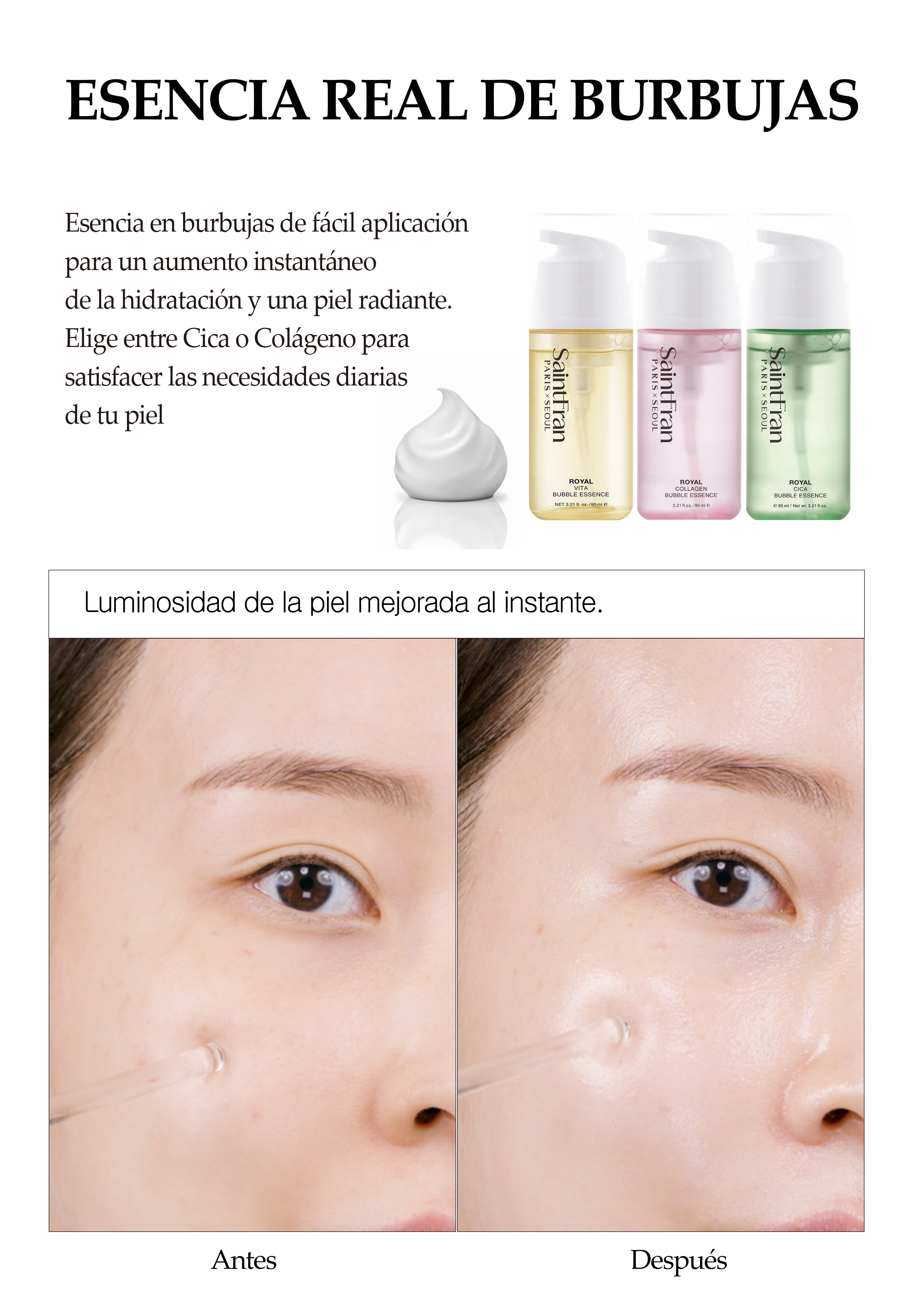 [Saintfran] Saintfran Royal Cica Bubble Esencia 95ml